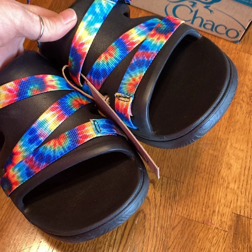 🌸NWT CHACO Chillos Girls/Womens Tie Dye Sandal - size 6